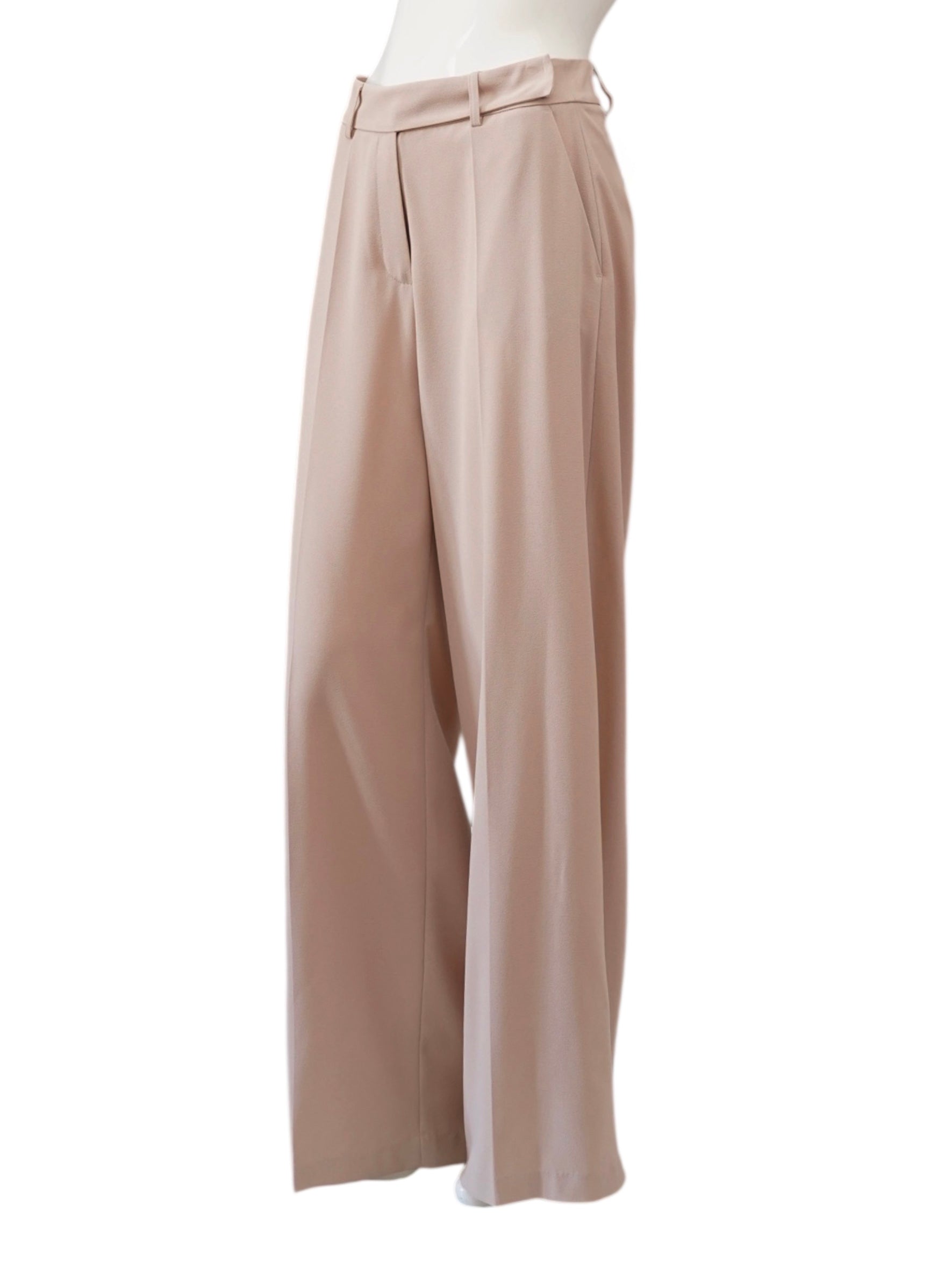 Sandfarbene, weite Hose